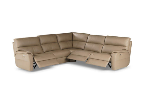 Phoenix 5 Piece Power Reclining Leather Sectional