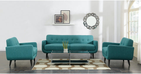 Hadley - Heirloom Aqua Sofa, Loveseat and Chair
