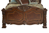 Windsor Court Queen Mansion Bed - Vintage Fruitwood