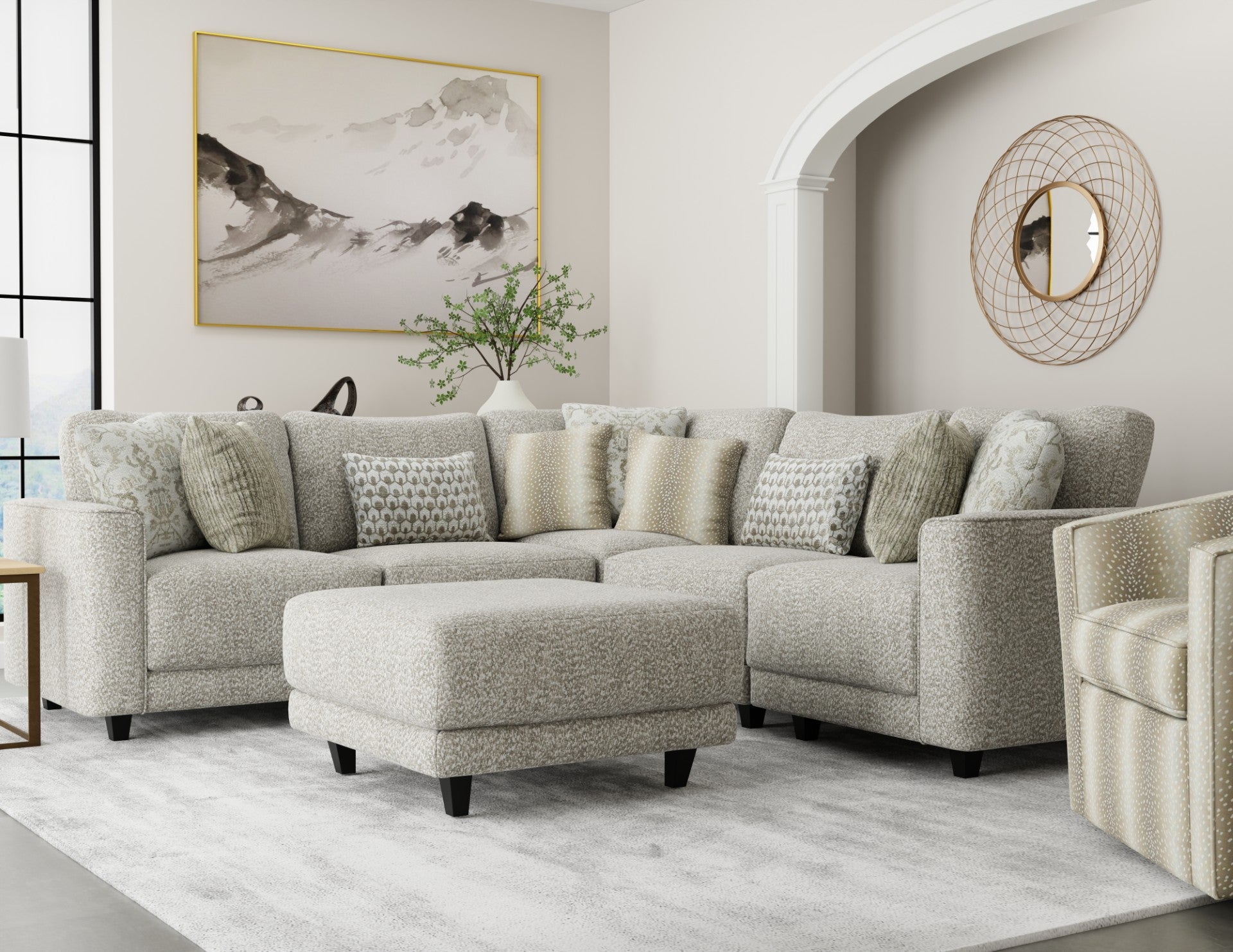 Tatum Driftwood 5 Piece Modular Sectional | Marlo Furniture