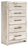 Lawroy Light Natural Five Drawer Chest