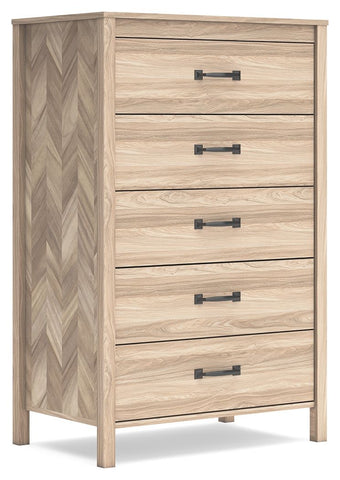 Battelle Tan Six Drawer Dresser