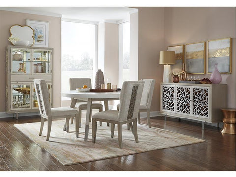 Lenox Dining - Round Dining Table with 4 Side Chairs