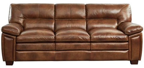 Rio Leather Sofa Brown