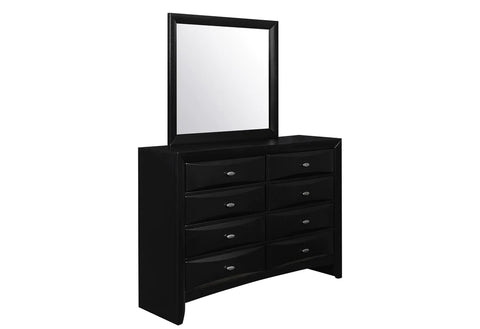 Linda - Black Dresser and Mirror