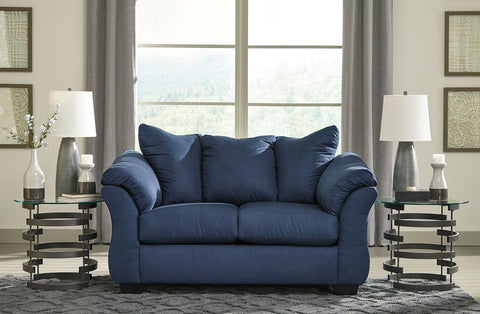 Darcy Blue Sofa & Loveseat