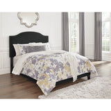 Adelloni Queen Arched Nail Head Trim Bed