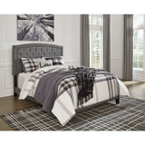 Adelloni Queen Button Tufted Padded (Gray)