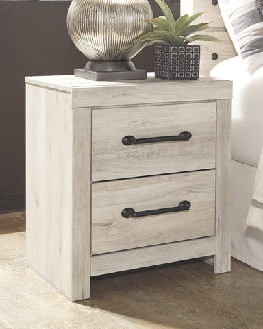 Cambeck Whitewash Two Drawer Night Stand