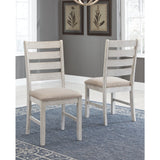 Skempton - Dining Upholstered Side Chair - Grayish White