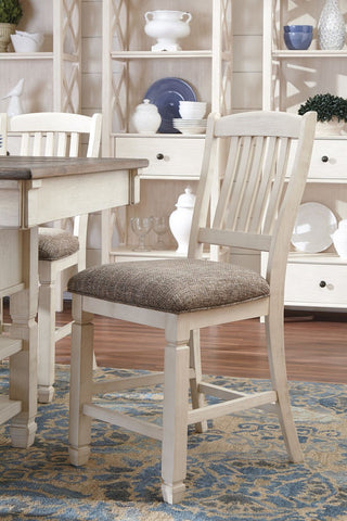 Find Ashley Bolanburg Antique White Barstool at Marlo Furniture