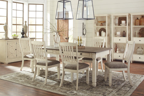Find Ashley Bolanburg Antique White Table and 4 Side Chairs at Marlo Furniture