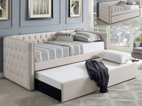 Trina Ivory Daybed with Trundle