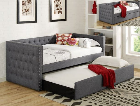 Trina Grey Daybed with Trundle