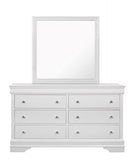 Pompei - Dresser with Mirror -  Metallic White