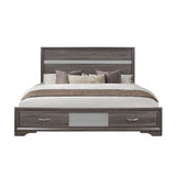 Seville Malamine Gray Queen Bed