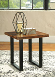 Browsard  Square End Table - Two- Tone