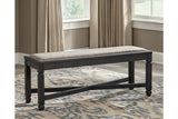 Tyler Creek - Dining Table & 4 Side Chairs & Bench - Black/Grayish Brown