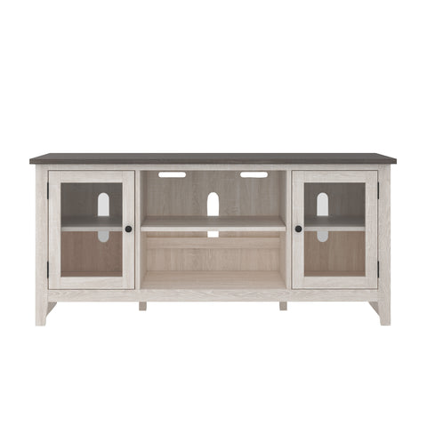 Dorrinson Large TV Stand with Fireplace Option