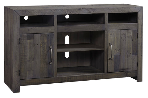 Mayflyn Charcoal Large TV Stand with Fireplace Option