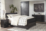 Huey Vineyard Full Bed with Dresser & Mirror Nightstand