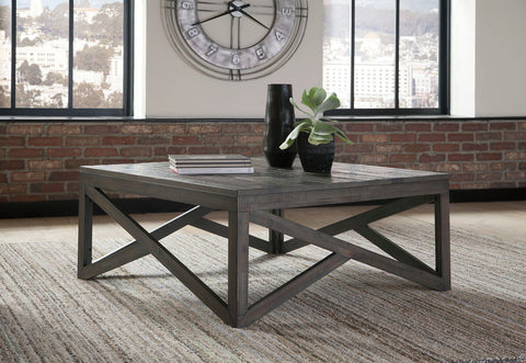 Haroflyn - Square Cocktail Table - Gray