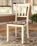 Whitesburg - Dining Room Side Chair - Brown/Cottage White