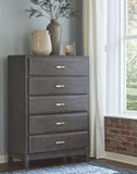 Caitbrook - Five Drawer Chest - Gray