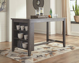 Caitbrook - Gray - RECT Dining Room Counter Table