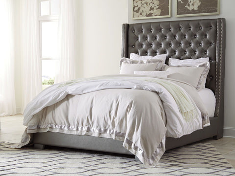Coralayne King Tufted Upholstered Bed