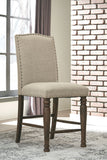 Lettner - Gray/Brown - Upholstered Barstool