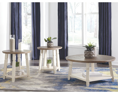Bolanbrook - Occasional 3 Piece Table Set - Two-tone
