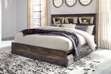 Drystan King Bookcase and Storage Bed - Multi
