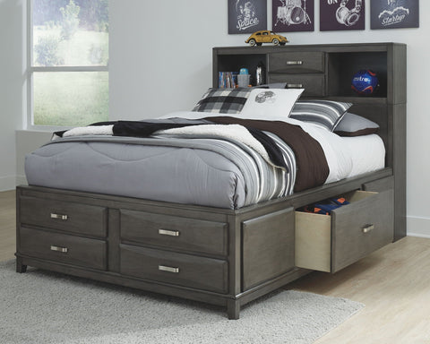 Caitbrook Full Storage Bed - Gray