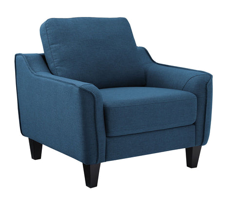 Jarreau Blue Sleeper Chofa Chair & Tables