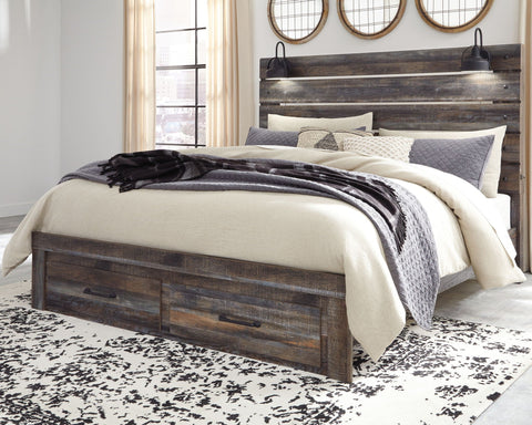 Drystan King Bed with Storage Footboard - Multi