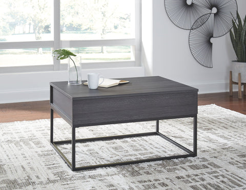 Yarlow - Lift Top Cocktail Table - Black