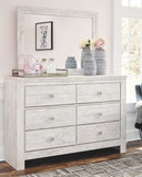 Paxberry - Dresser and Mirror - Whitewash