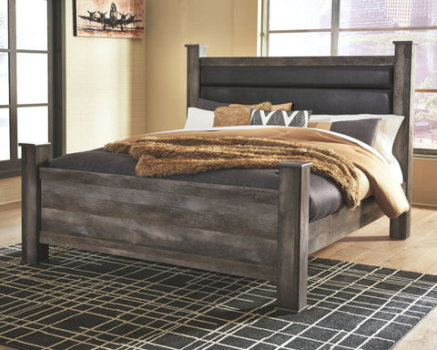 Wynnlow King Poster Bed - Gray