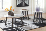 Luvoni - Occasional 3 Piece Table Set - White/Dark Charcoal Gray