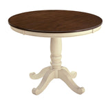 Whitesburg - Round Dining Table - Brown/Cottage White