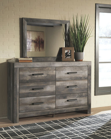 Wynnlow - Dresser and Mirror - Gray