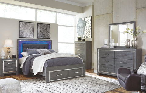 Lodanna Queen Storage Bed w/Dresser and Mirror