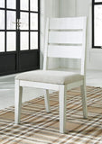 Grindleburg - Antique White - Dining Upholstered Side Chair