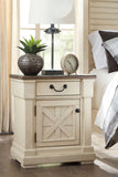 Bolanburg Antique White King Bed with Dresser Mirror & 2 Nightstand