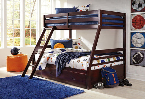 Halanton Twin/Full Bunk Bed with Storage