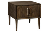 Kisper - Cocktail Table and 2 End Tables - Dark Brown