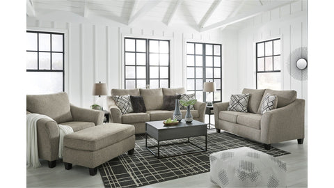 Barnesley - Sofa, Loveseat & Chair - Platinum